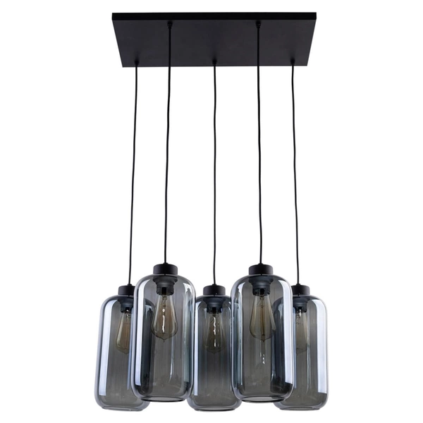 Lampa zwisowa nad stół Marco 2079 TK Lighting loft szklana grafitowa