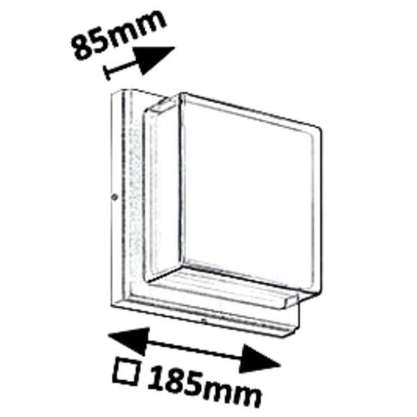 Zewnętrzna LAMPA ścienna ANDORRA 8829 Rabalux elewacyjna OPRAWA kwadratowa LED 12W 4000K kinkiet outdoor IP54 czarny biały