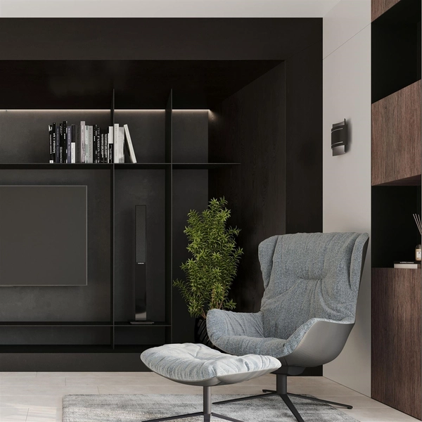 Lampa ścienna Hestia SL.0981 Sollux modern góra-dół czarna