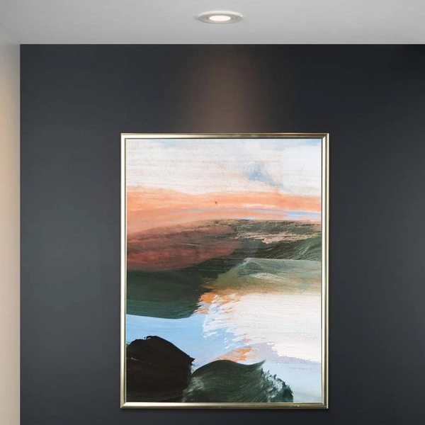 Podtynkowe oczko okrągłe Tube 22954/01/31 biały wpust do sypialni