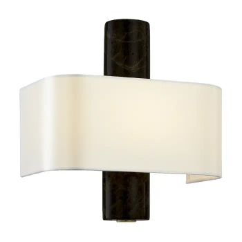 Marmurowa lampa ścienna Hadley W02586AU-WH do sypialni złota
