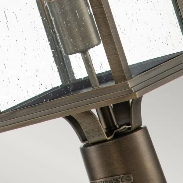 Ogrodowa latarenka Grant QN-GRANT3-L-BU szklany IP44 brąz