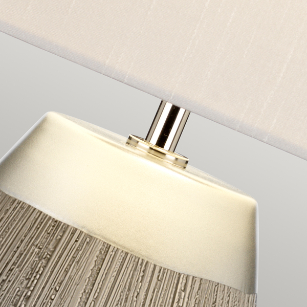 Klasyczna lampa stołowa QN-HARROW-TL nowoczesna szara