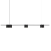 Podłużna lampa wisząca GENESIS ML0370 tuby metalowe czarne