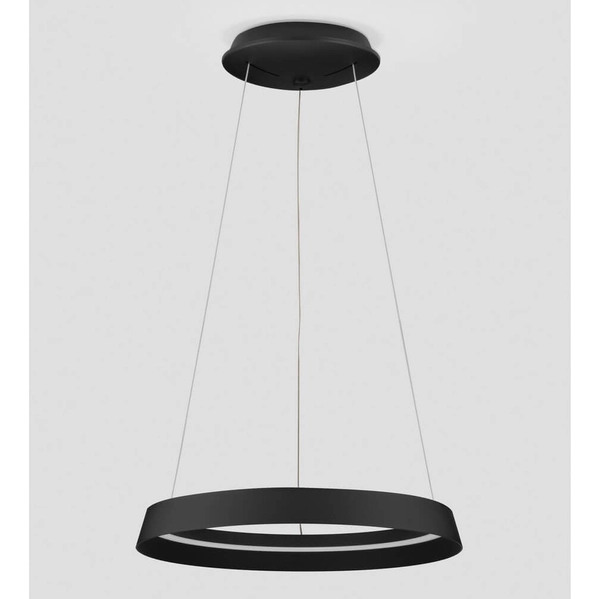 Sypialniana lampa pierścieniowa BATALLAS LE44786 LED 38W 3000K zwis czarny