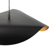Wisząca lampa kapelusz ENZO ST-F22020601-D40 black szklana czarny złoty