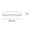 Plafoniera LAMPA sufitowa NUNGO 8432 Shilo metalowa OPRAWA plafon LED 11W 4000K okrągły czarny