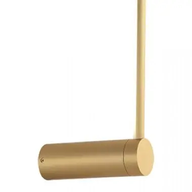 Naścienna ledowa lampa 20115 LED 12W 3000K podłużna stick złoty