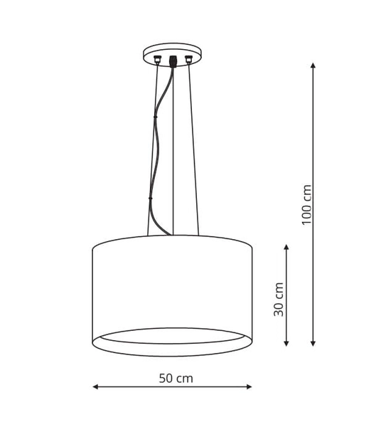 Minimalistyczna lampa wisząca MILK LP-021/4P BK Light Prestige okrągła oprawa zwis metalowy czarny
