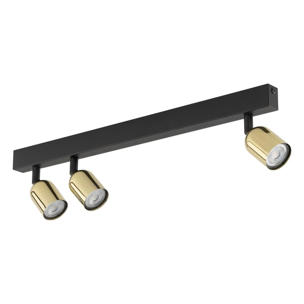 Potrójna lampa sufitowa reflektorki Top 6315 TK Lighting czarna złota