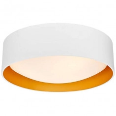 Plafon LAMPA sufitowa VERO 30445301 Kaspa metalowa OPRAWA okrągła biała