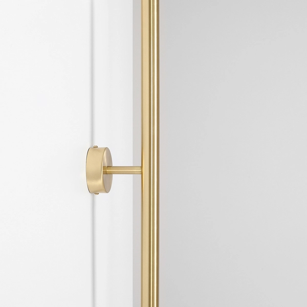 Ścienna lampa Tubo 1072D40_S Aldex podłużny 2-punktowy kinkiet mosiężny