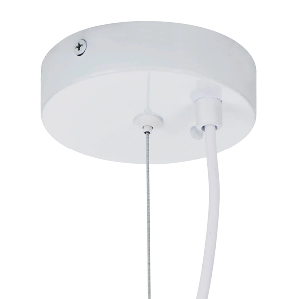 Regulowana lampa do salonu Stone DN426-600 wiszący kamień metalowy biały