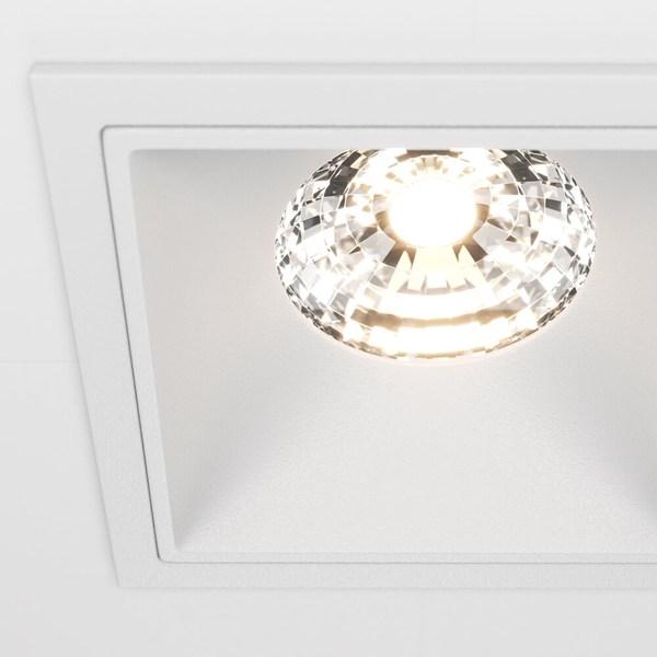Lampa wpuszczana do salonu Alfa DL043-01-15W3K-D-SQ-W LED 15W 3000K biały