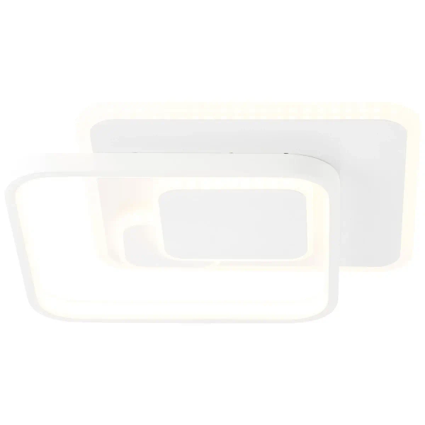 Plafon do sypialni Geron G97128/05 LED 24W 3000K kwadratowy biały