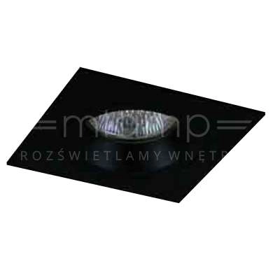 Wpuszczana lampa sufitowa Osta Nero Orlicki Design kwadratowa czarna