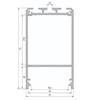 Plafoniera LAMPA sufitowa NUMATA 1964 Shilo metalowa OPRAWA liniowa LED 16W 3000K listwa czarna