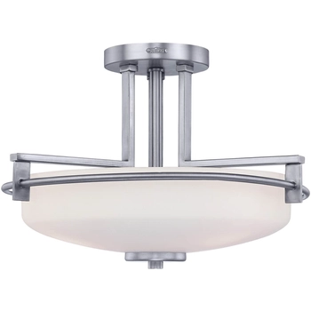 LAMPA sufitowa Taylor QZ-TAYLOR-SFBATH Elstead QUOIZEL szklany plafon łazienkowy chrom