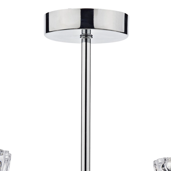 Wisząca lampa Vito VIT0550 Dar Lighting metalowa crystals chrom