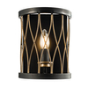 Metalowy kinkiet Heston 61499 Endon lampion tuba świeczka czarna