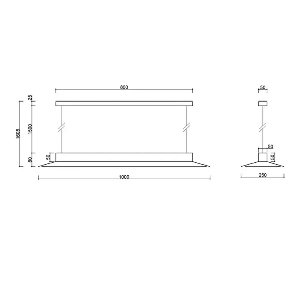Wisząca lampa YOTTSU YOB699P02 niebieska metalowa LED 19,2W 3000K nad wyspę do jadalni