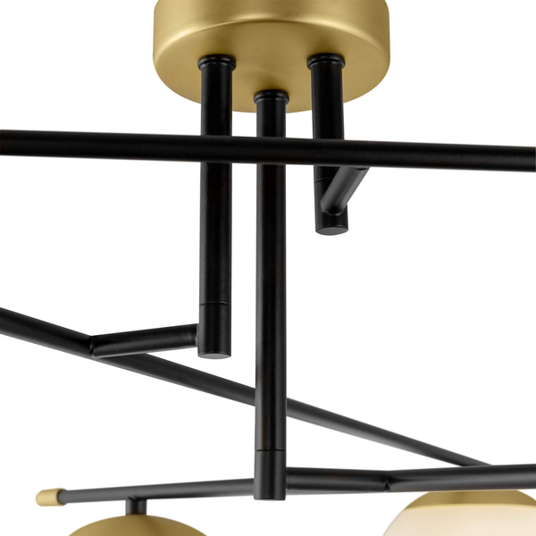 Lampa sufitowa molekułowa Nostalgia MOD048CL-06G biała czarna