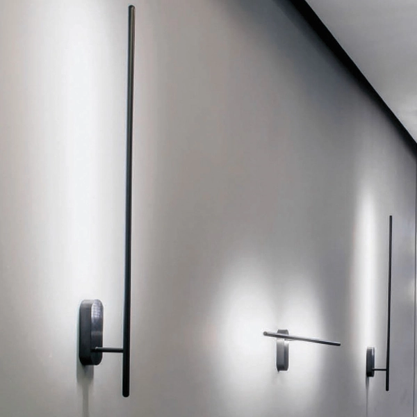 Kinkiet prosty Line 624301103 Elkim LED 10W 3000K natynkowy czarny