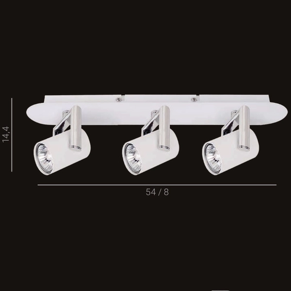 Spot LAMPA sufitowa BLAND FH31713AJ13-WCH Italux metalowa OPRAWA ścienne reflektorki kinkiet biały