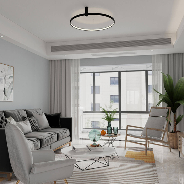 Sufitowa lampa RING LP-909/1C S BK CCT LED 35W 3000-6000K czarny