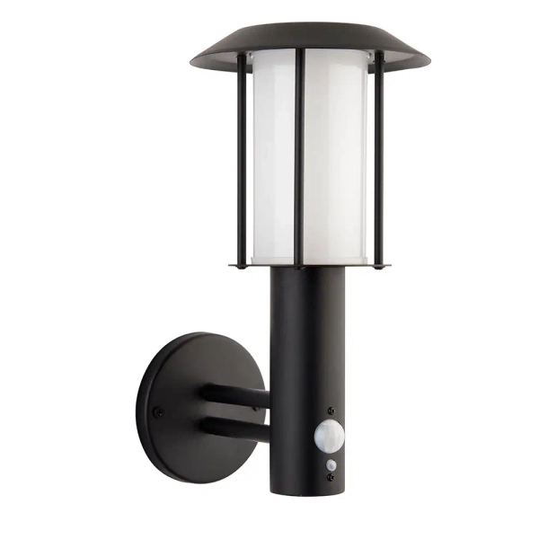 Elewacyjna lampa Tarrow 106467 LED 1,7W 3000K czujnik PIR IP44 czarna