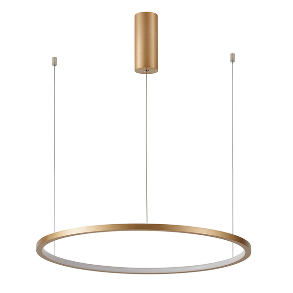 Lampa ring wisząca Vinola PND-56135B-080RPP-GD-3KS4K-TRDIMM Italux LED 48W 3000-4000K złoty