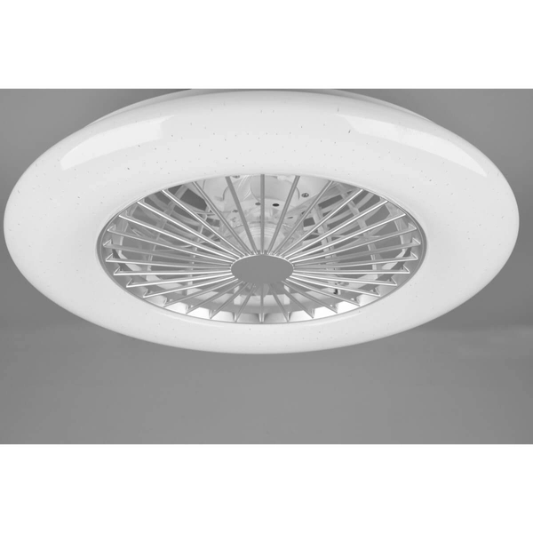 Wentylator sufitowy STRALSUND R62522987 RL Light LED 30W 3000-6500K RGB plafon okrągły srebrny