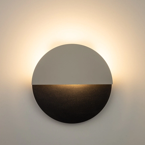 Jadalniana ścienna lampa Luna 40859 LED 7W 3000K round czarna szara
