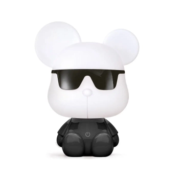 Dziecięca lampa stołowa MIŚ KDR-604B-BL LED 3W 4000K czarny biały