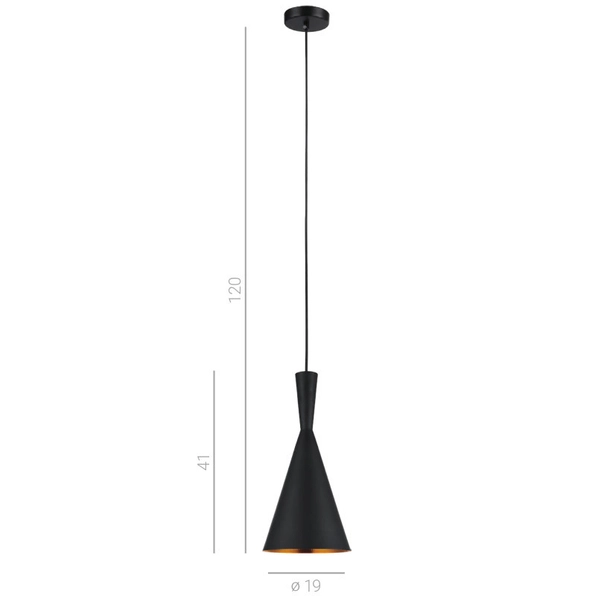LAMPA wisząca PEDRO MDM-2361/1 Italux metalowa OPRAWA industrialny ZWIS loft czarny
