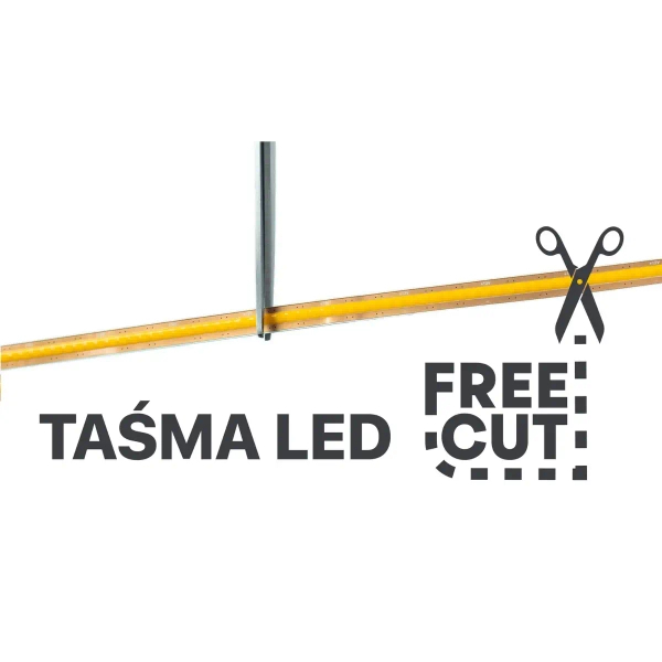 Taśma LED freecut COB 1248 LED 13W 3000K 24V 1m biała ciepła