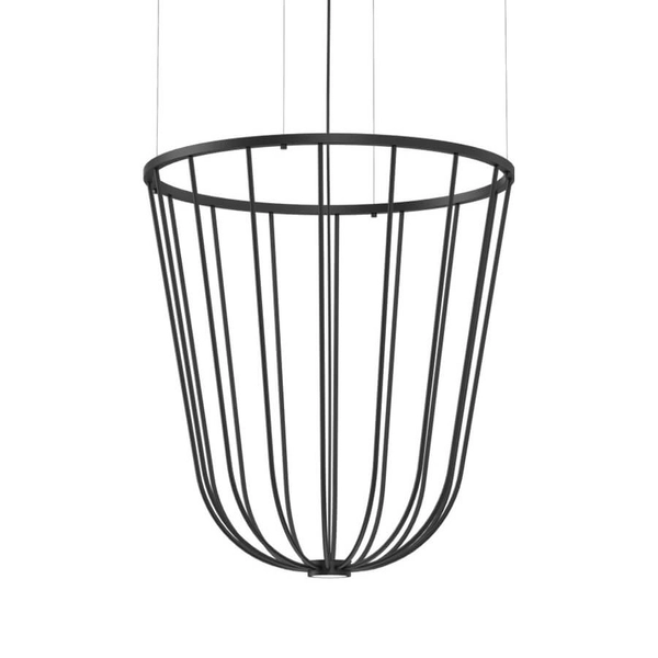 Druciana lampa zawieszana no. Moon 5143 Shilo koszyk czarny