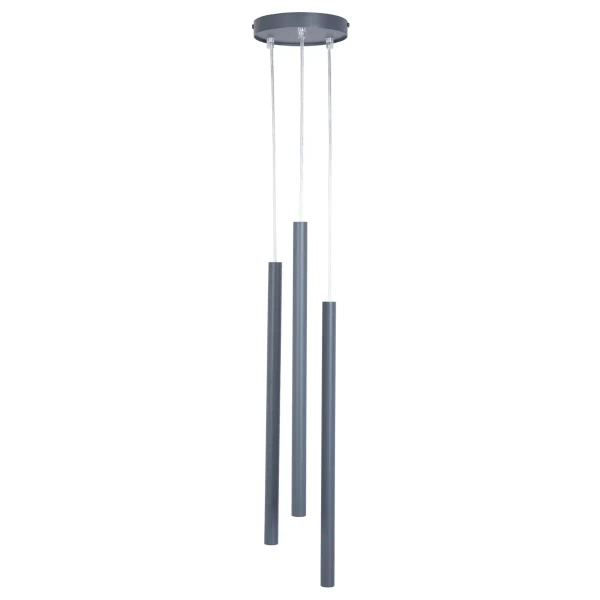 Lampa wisząca nad stół Sopel 3 41201 do jadalni grafitowy