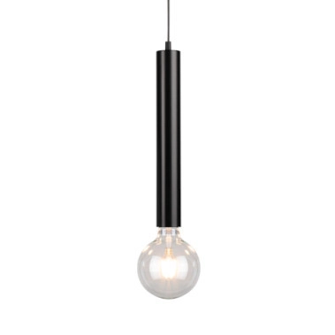 Loftowa lampa wisząca BARREL 16709104 metalowa zwis tuba czarna