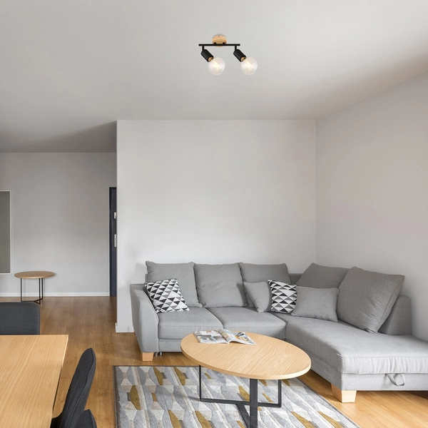 Spot LAMPA sufitowa PABLO 3977 Rabalux regulowana do kuchni czarna