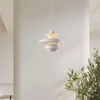 Lampa zawieszana do jadalni Retro ABR-APPLE-W Abruzzo industrialna biała