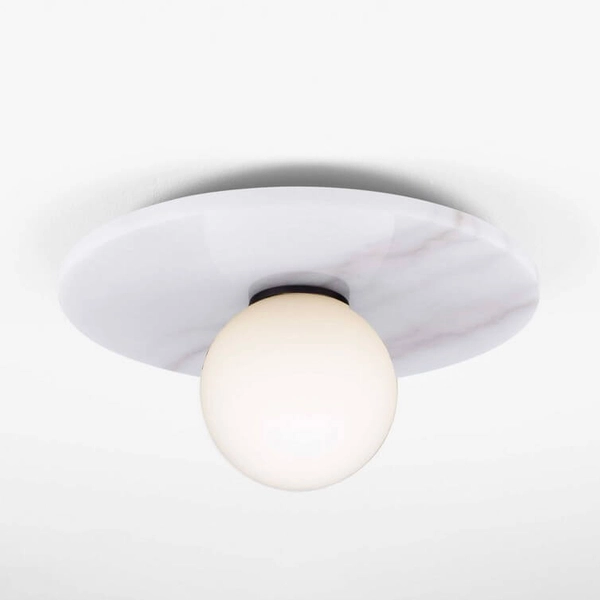 Nasufitowa lampa JUANJUI LE44852 bubble do jadalni marmur biała