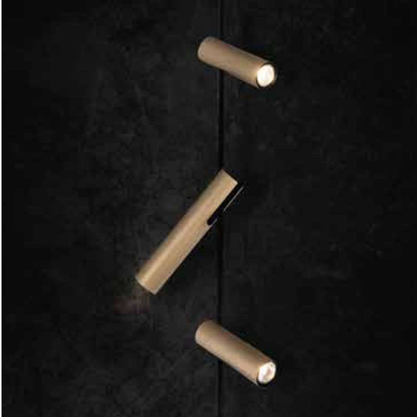 Sufitowa LAMPA natynkowa LEDA 33103 Sigma metalowa OPRAWA regulowane tuby plafon złota