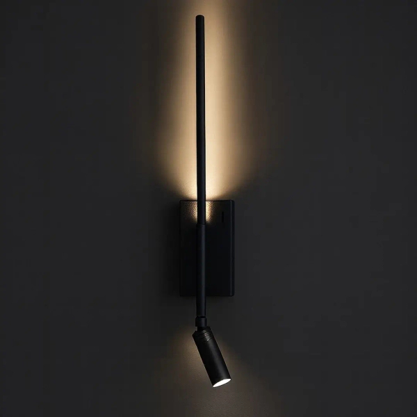 Ledowy regulowany kinkiet Torch ML1566 LED 6W+3W 4000K czarny