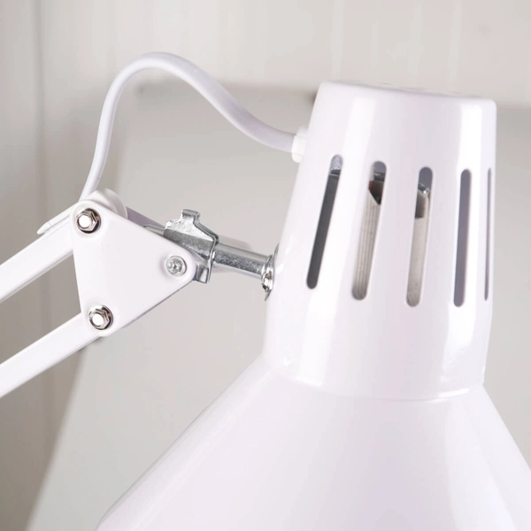 Gabinetowa lampa na biurko WORKER 327536 z regulacją biała