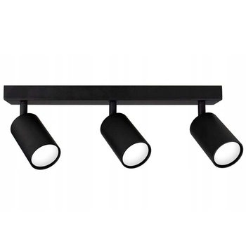 Regulowana listwa sufitowa SLP8118 kuchenna nad wyspę czarna metal OUTLET