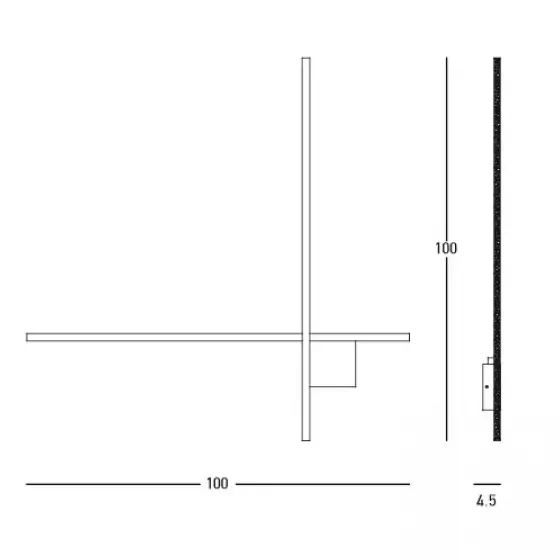 Dekoracyjny kinkiet na ścianę 23105 LED 24W 3000K liniowy złoty