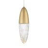 Szklana lampa wisząca Ecrou QN-ECROU-1P-BG LED 10W 3000K do salonu złoty