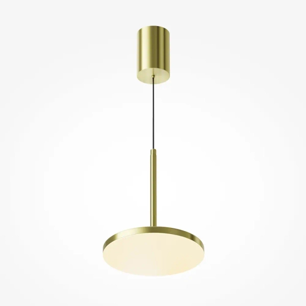Salonowa lampa wisząca Plato P076PL-L12W3K-BS LED 12W 3000K mosiądz
