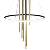 Nowoczesna lampa wisząca Luna 8978 Amplex do pokoju tuby mosiądz